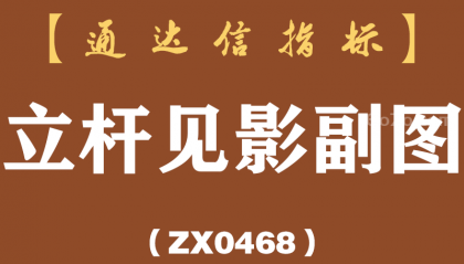 [ZX0468]立杆见影副图-通达信指标公式
