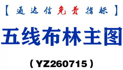 [YZ260715]五线布林主图－通达信指标源码分享