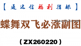 [ZX260220]蝶舞双飞必涨副图－通达信指标源码分享