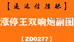 [ZD0277]涨停王双响炮副图-通达信指标公式