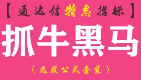 【通达信指标】抓牛黑马-副图指标公式
