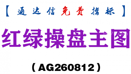 [AG260812]红绿操盘主图-通达信指标源码分享