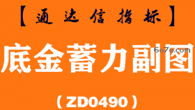 [ZD0490]底金蓄力副图-通达信指标公式