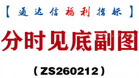[ZS260212]分时见底副图－通达信指标源码分享