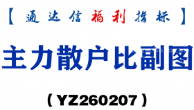 [YZ260207]主力散户比副图－通达信指标源码分享