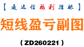 [ZD260221]短线盈亏副图－通达信指标源码分享
