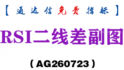[AG260723]RSI二线差副图－通达信指标源码分享