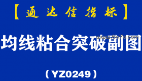 [YZ0249]均线粘合突破副图-通达信指标公式