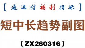 [ZX260316]短中长趋势副图－通达信指标源码分享