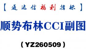 [YZ260509]顺势布林CCI副图－通达信指标源码分享