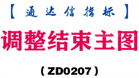 [ZD0207]调整结束主图-通达信指标公式