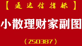 [ZS0387]小散理财家副图-通达信指标公式-精准理财好帮手T+1高胜率
