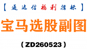 [ZD260523]宝马选股副图－通达信指标源码分享