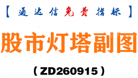 [ZD260915]股市灯塔副图-通达信指标源码分享