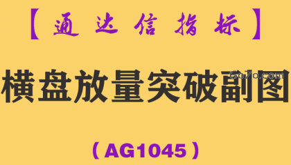 [AG1045]横盘放量突破副图-通达信指标公式