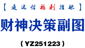 [YZ251223]财神决策副图－通达信指标源码分享