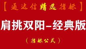 【通达信指标】肩挑双阳-经典版+进化版预警副图指标公式
