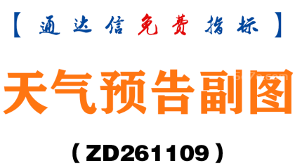 [ZD261109]天气预告副图-通达信指标源码分享