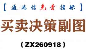 [ZX260918]买卖决策副图－通达信指标源码分享