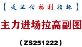 [ZS251222]主力进场拉高副图－通达信指标源码分享