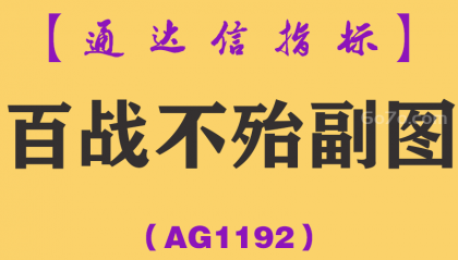 [AG1192]百战不殆副图-通达信指标公式