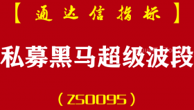 [ZS0095]私募黑马超级波段-通达信主副图指标公式-超级波段抄底