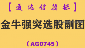 [AG0745]金牛强突选股副图-通达信指标公式-黄金K线