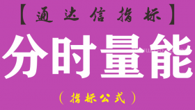 【通达信指标】分时量能-副图分时指标公式（手机+电脑）