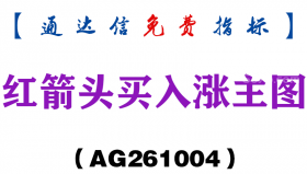 [AG261004]红箭头买入涨主图-通达信指标源码分享