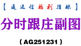[AG251231]分时跟庄副图－通达信指标源码分享