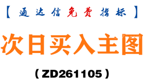 [ZD261105]次日买入主图-通达信指标源码分享