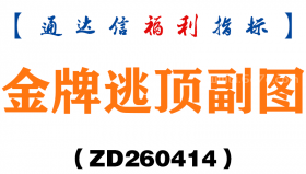 [ZD260414]金牌逃顶副图－通达信指标源码分享