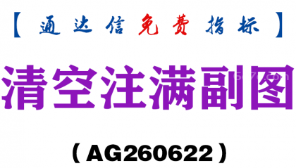 [AG260622]清空注满副图－通达信指标源码分享