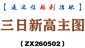 [ZX260502]三日新高主图－通达信指标源码分享