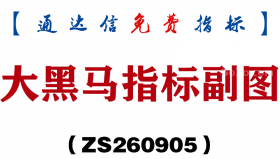 [ZS260905]大黑马副图-通达信指标源码分享