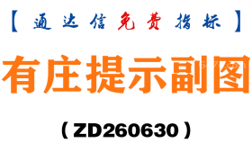 [ZD260630]有庄提示副图－通达信指标源码分享