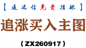 [ZX260917]追涨买入主图－通达信指标源码分享