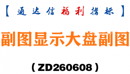 [ZD260608]副图显示大盘副图－通达信指标源码分享