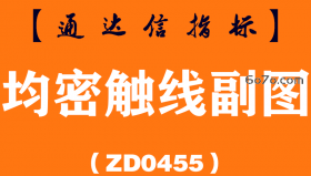 [ZD0455]均密触线副图-通达信指标公式