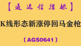 [AGS0641]K线形态新涨停回马金枪主副图-通达信指标公式