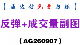 [AG260907]反弹+成交量副图-通达信指标源码分享