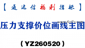 [YZ260520]压力支撑价位画线主图－通达信指标源码分享