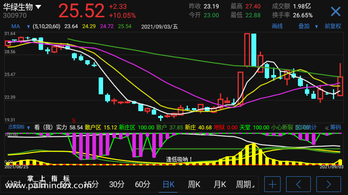 【通达信手机指标】庄家指标-副图参考指标公式（电脑可用）