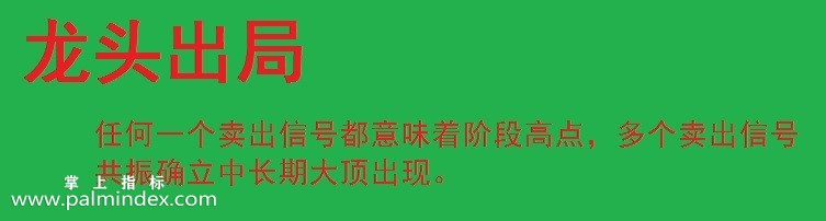 【通达信指标】龙头出局-波段抄底逃顶分时预警抓连续涨停黑马指标公式