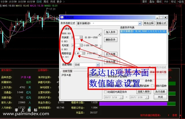 【通达信指标】基本面财务面-财报排序找强弱 年份对比选股指标公式