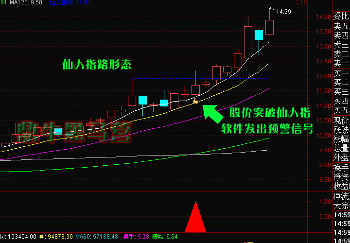炒股二十年，现在才懂影线,上影线洗盘之“黑马形态仙人指路”战法