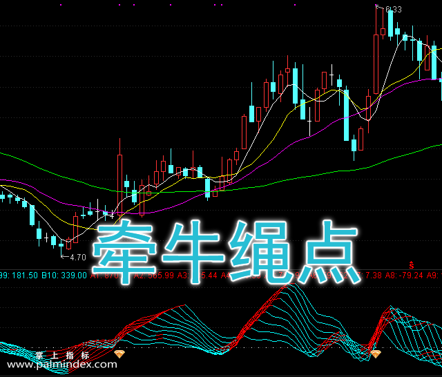 【通达信指标】牵牛绳点-副图选股指标公式（手机+电脑）