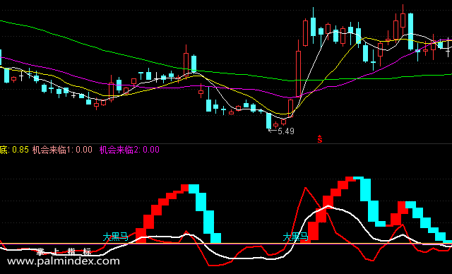 【通达信指标】黑马顶底-副图选股指标公式