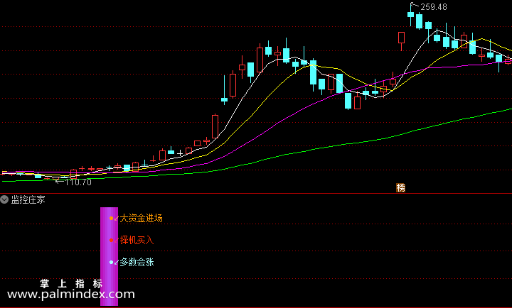 【通达信指标】监控庄家-副图选股指标公式