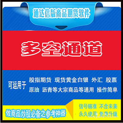 【通达信指标】多空通道-商品期货波段黄金白银外汇 原油 炒股指标公式